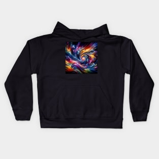 Cosmic Brushstrokes Kids Hoodie